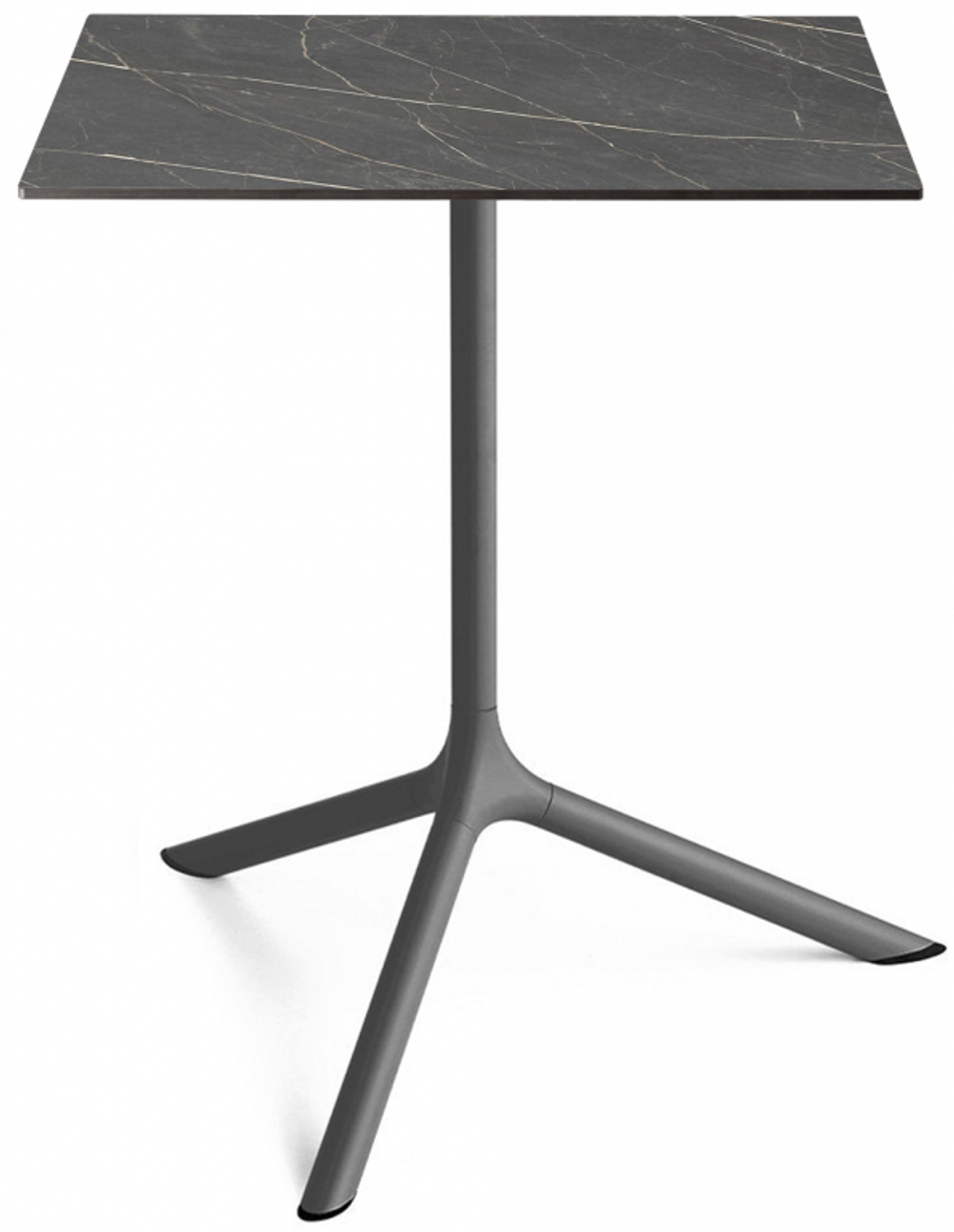 Стол ламинированный обеденный складной Scab Design Tripe Maxi Folding, антрацит, черный мрамор Сахара