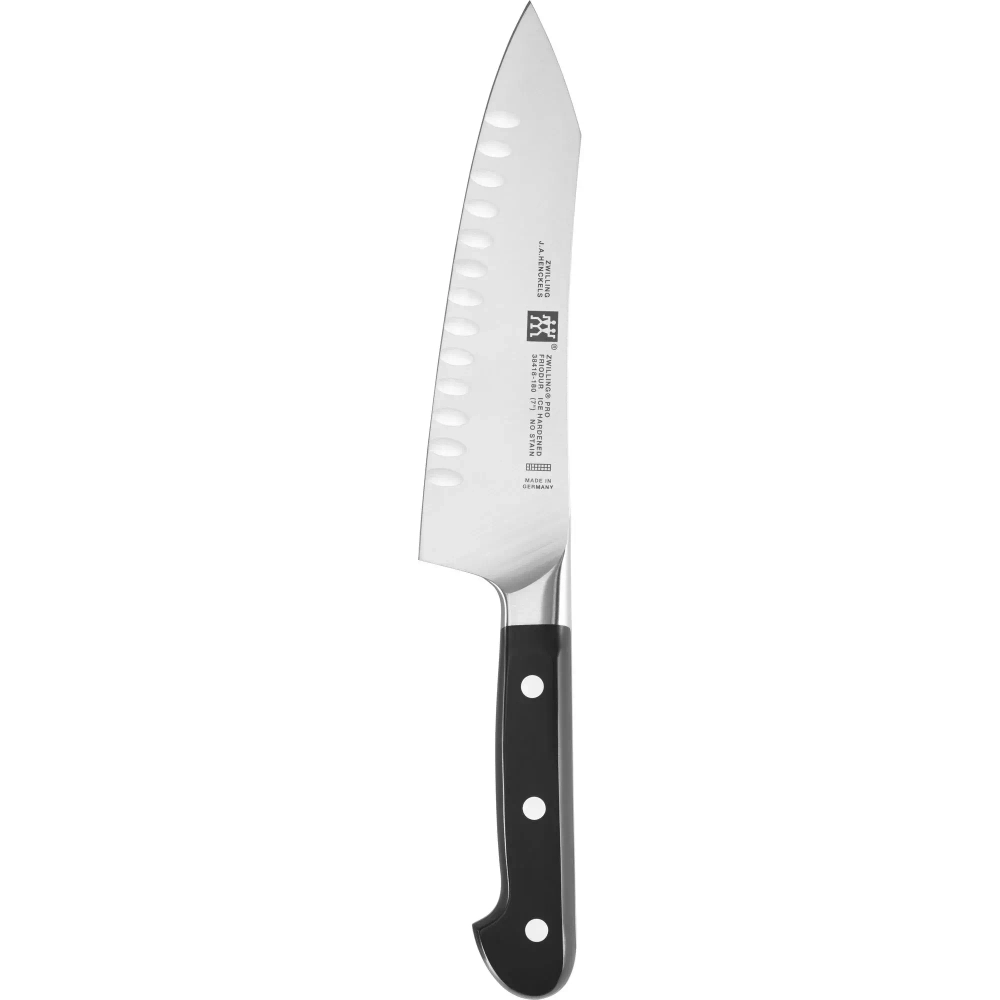 Zwilling - Нож Сантоку Pro 18 см с компактными желобками / артикул   38418-181-0  / GTIN 4009839330209