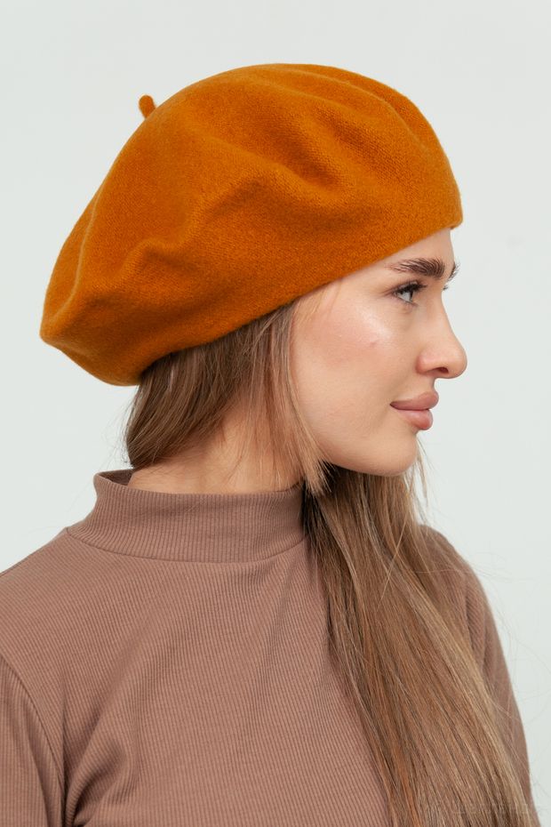Берет 11,5 Tonak (023 Горчичный / 58 / - / 30х30х6 / 58 / Горчичный / Шерсть / 0.3)