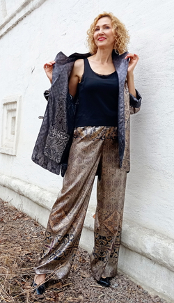 Двусторонний жакет "Вечернее серебро" (коллекция "Сны Белого Камня"), по мотивам белокаменной резьбы домонгольских соборов Владимирской земли