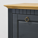 Скамья в прихожую Неаполь из сосны, 93х50х39 см, серый антик