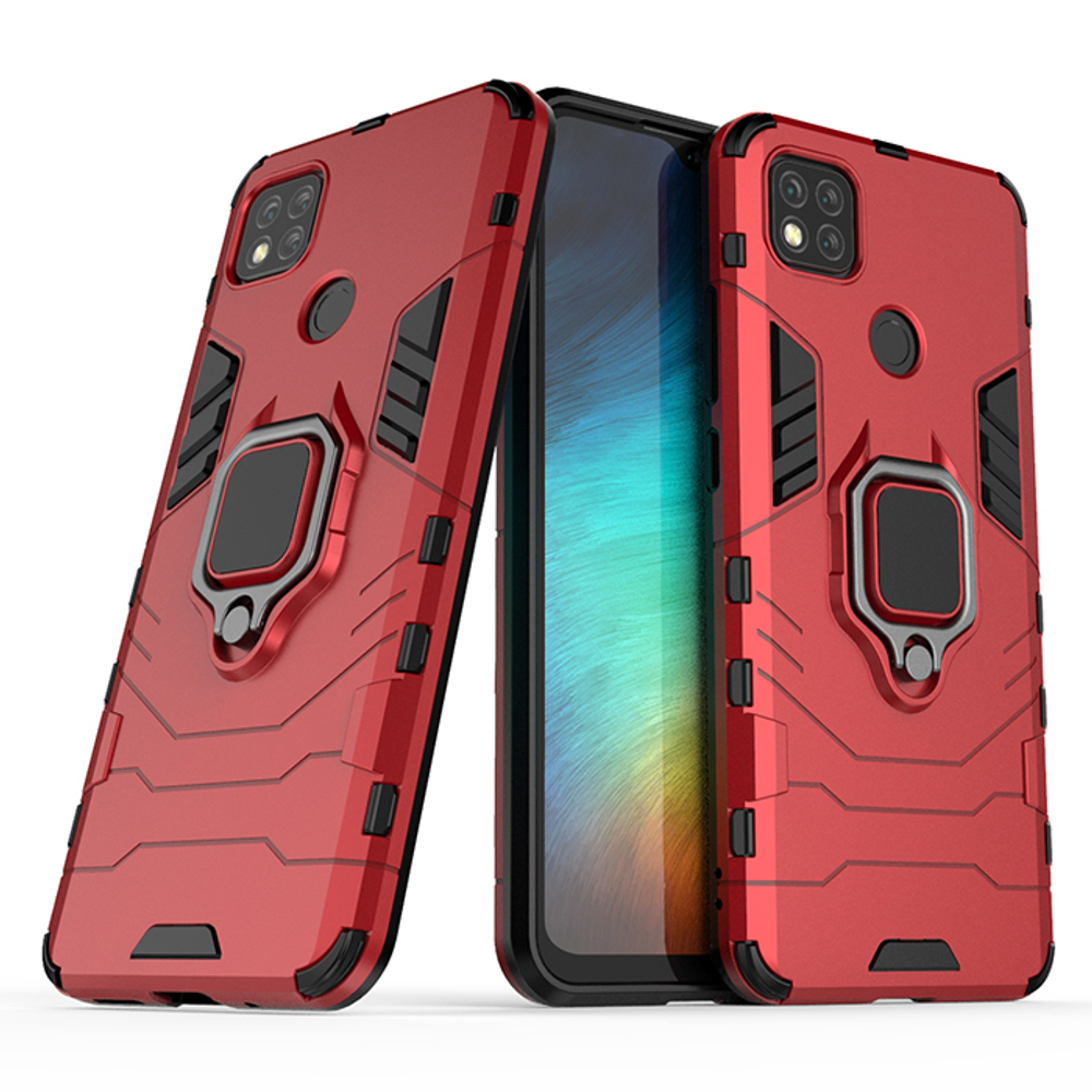 Противоударный чехол с кольцом Panther Case для Xiaomi Redmi 9C