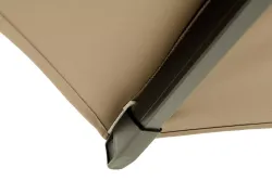 "Римини" зонт уличный 3х3м на боковой алюминиевой опоре, тент бежевый
