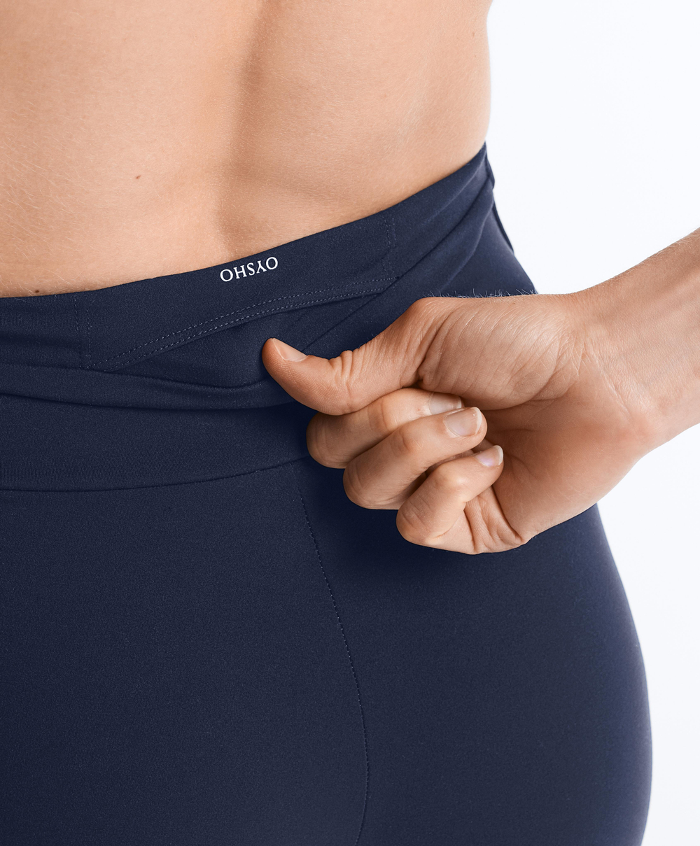 OYSHO Велосипедки Comfortlux с высокой посадкой длиной 10 см, синий