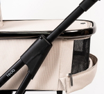 Детская коляска Peppy Tecla 3 в 1 с автокреслом Verona Black Stone Chrome Edition Бежевый