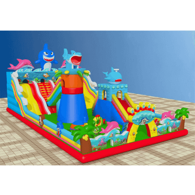 Коммерческий надувной батут "На морском дне" 18*9*7 м