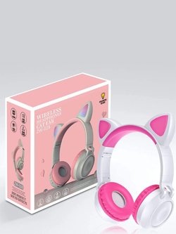 Беспроводные наушники ZW-028 с ушами кошки