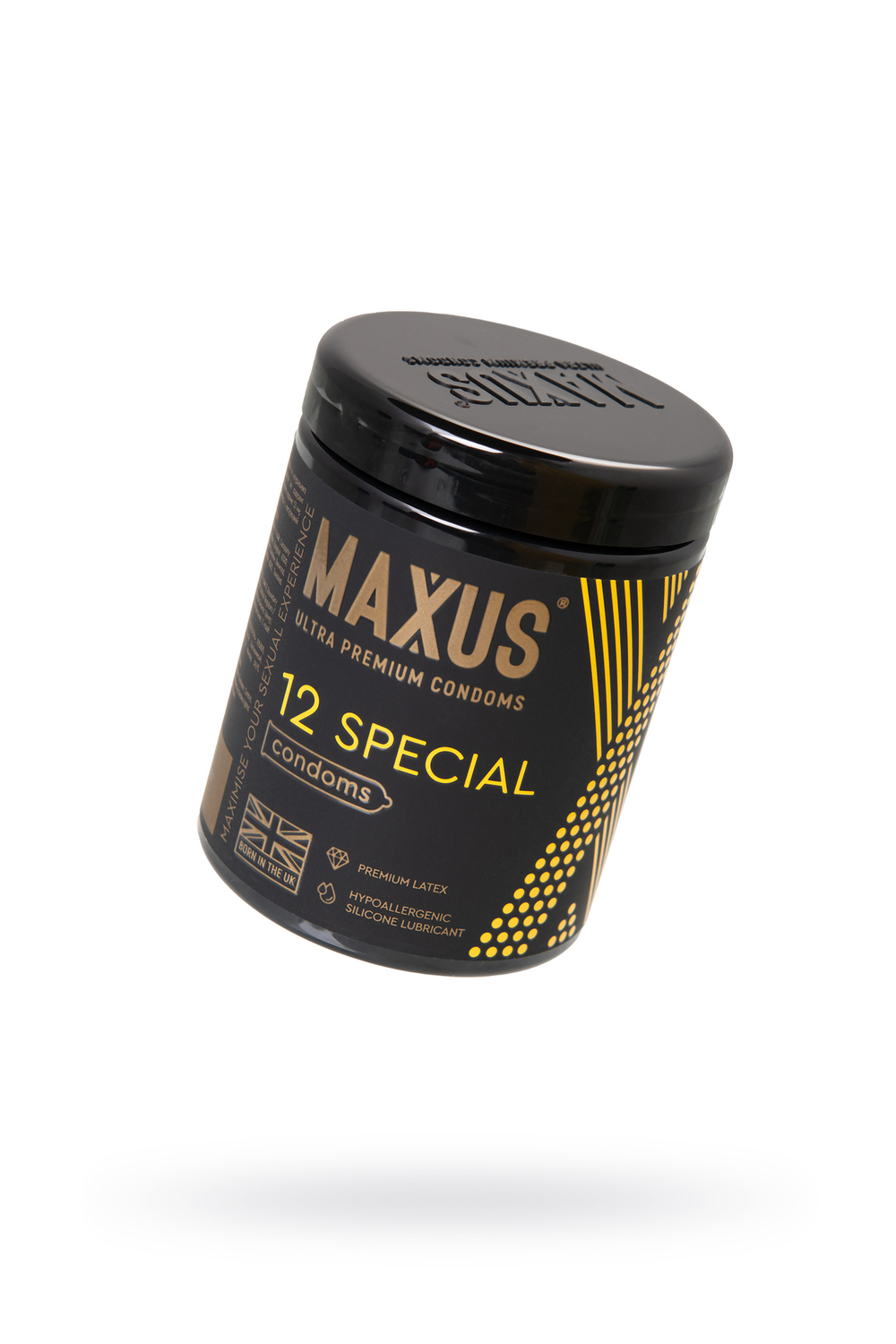 Презервативы MAXUS X-Edition Точечно-ребристые с железным кейсом, 12 шт