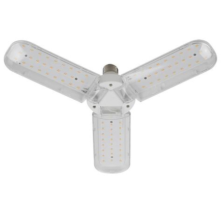 Лампа светодиодная для растений ЭРА FITO-24W-Ra90-E27-FOLD 3-х лепестковая полного спектра 24Вт Е27