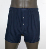 Мужские трусы-боксеры в тонкую полоску (Размер: XXXL) (Цвет: голубой)