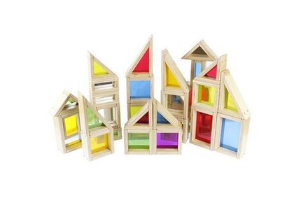 Радужные блоки с зеркалами (29 шт)