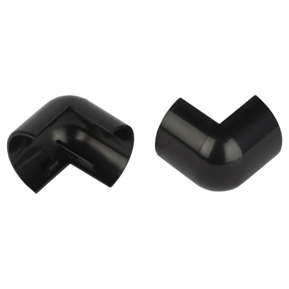 Внешний угол ЭРА OC-KK-30-13-GR для полукруглого кабель-канала графит 30х13мм 2шт/комплект | Кабель-канал полукруглый