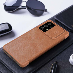 Кожаный чехол-книжка Nillkin Leather Qin Pro c защитой камеры для Samsung Galaxy A53