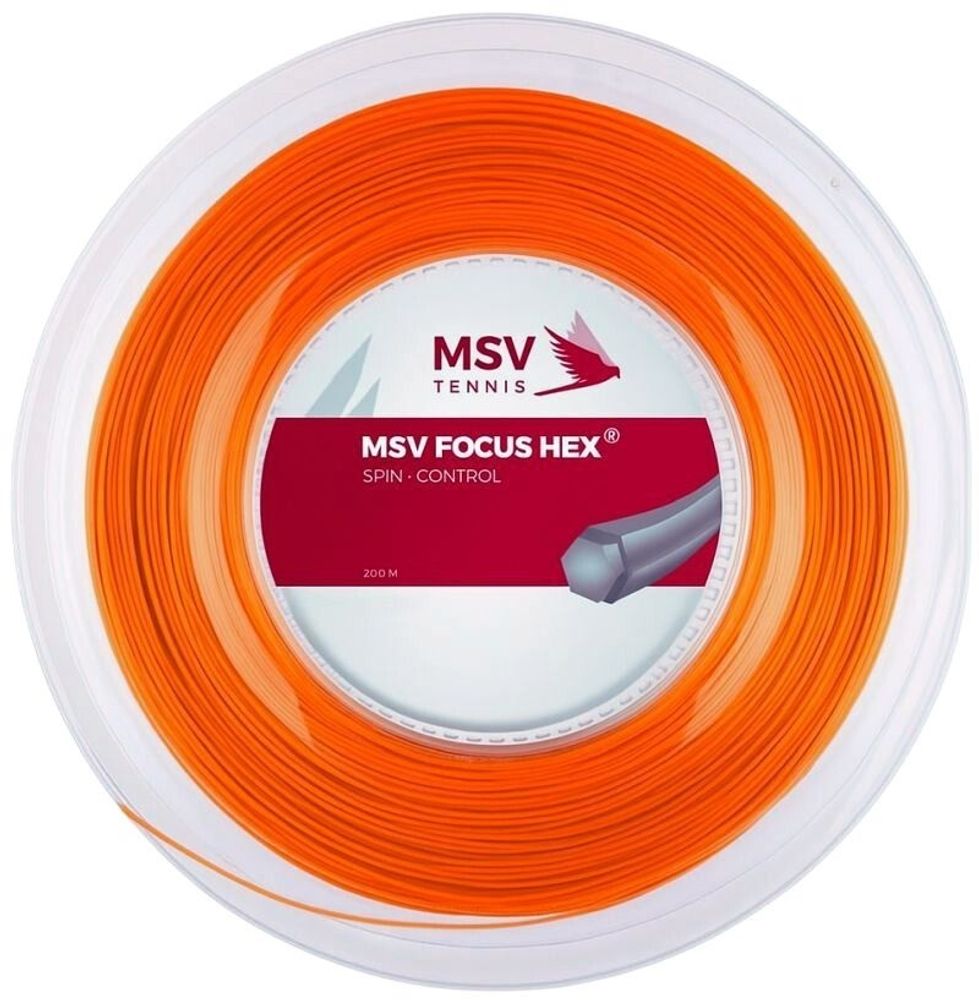 Теннисные струны MSV Focus Hex (200 m) - orange