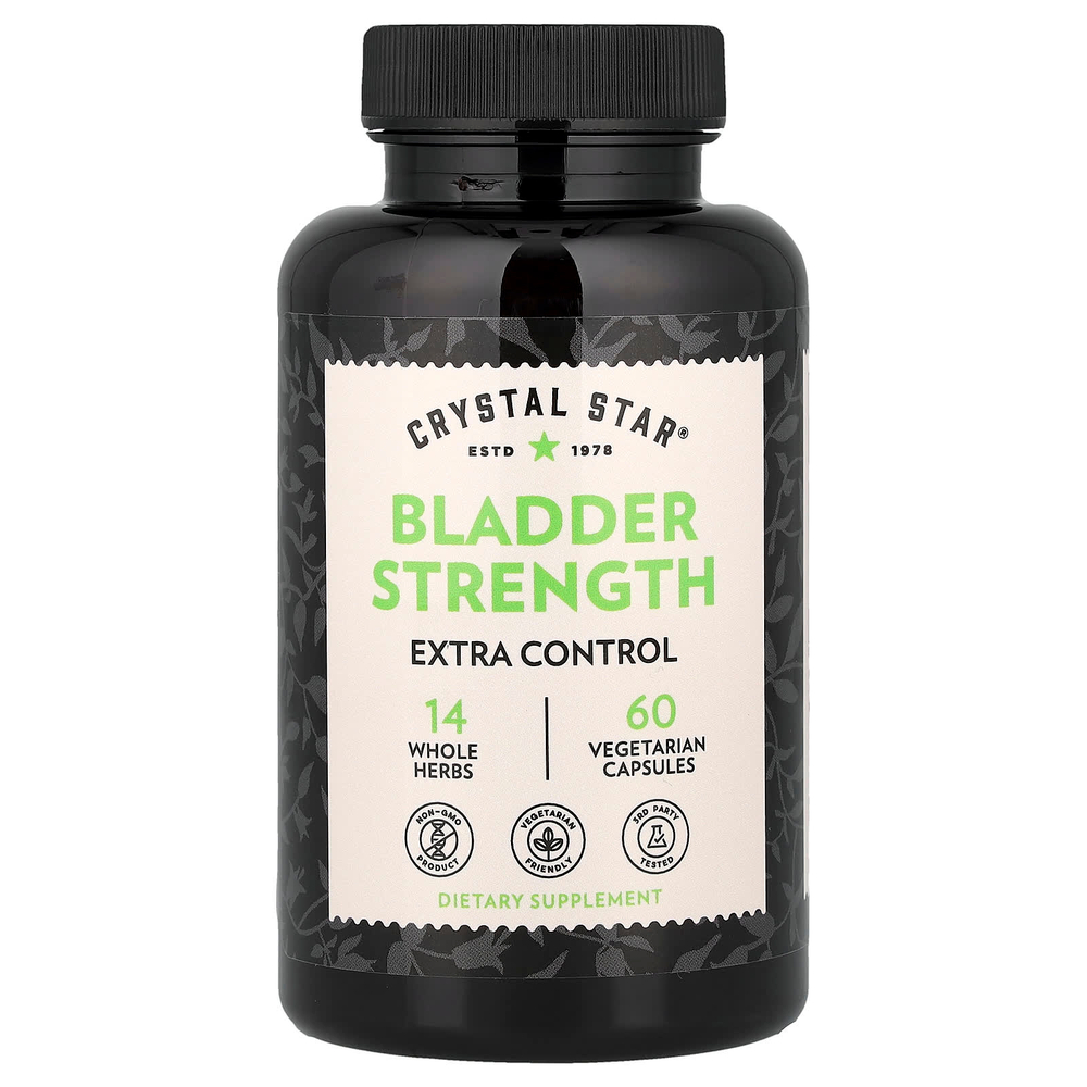 Crystal Star, сила мочевого пузыря, 60 вегетарианских капсул