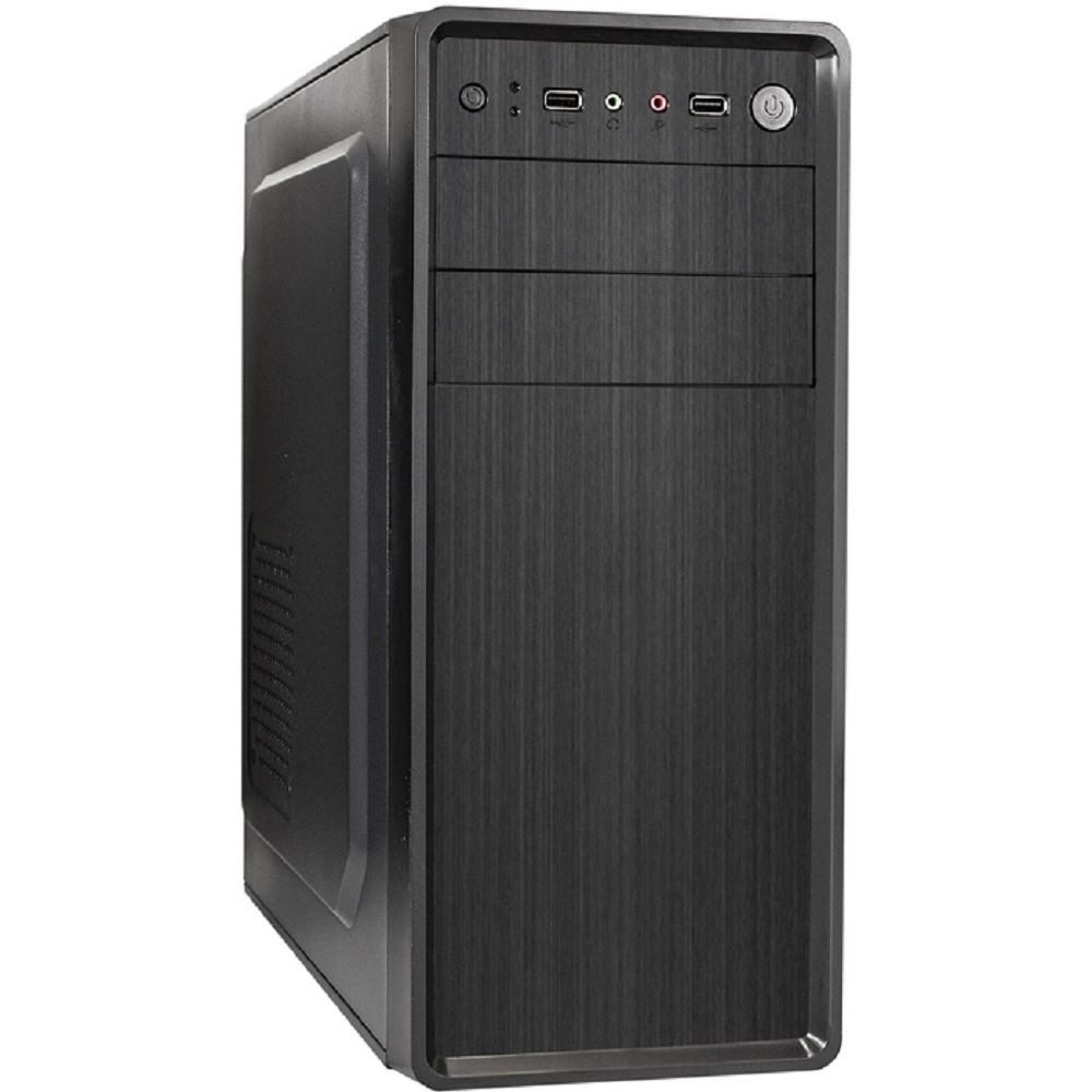 Корпус для компьютера Exegate EX283729RUS Корпус Miditower XP-401 Black, ATX, &lt;без БП&gt;, 2*USB, Audio
