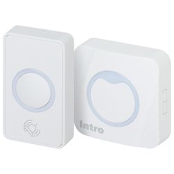 Звонок дверной Intro MP101 беспроводной RGB подсветка от сети белый 36 мелодий | Intro