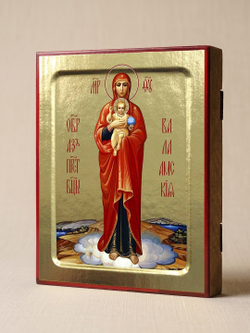 Икона Пресвятой Богородицы, Валаамская на дереве: 125 х 160 (Синопсисъ)