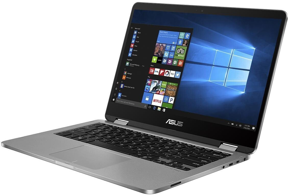 Ноутбуки Asus VivoBook Flip 14 TP401MA-EC296T Grey/ Pentium N5030/4G/128G eMMC/14; FHD IPS Touch/WiFi/BT/Win10 + стилус