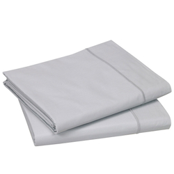 Простыня прямая 280x320 Blanc des Vosges сатин серая Франция