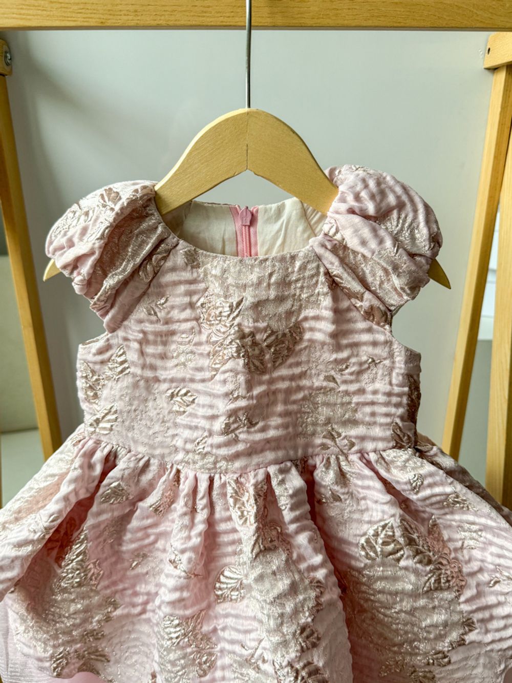 Платье David Charles и хлопковые пинетки Aletta, 74