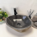 Раковина из речного камня RS-63383 (50*44*15) 0123