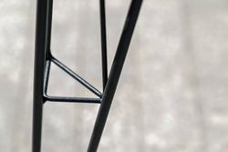 "Руссо" обеденный стол из HPL 150х80см, цвет "черный мрамор"