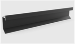 ALUMINIUM Теневой плинтус Alp13-9338 Slim LED ( канал под LED-подсветку) Черный муар 2700мм
