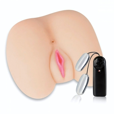 Вибровагина в позе догги-стайл от Бри Олсен (Цвет: телесный)