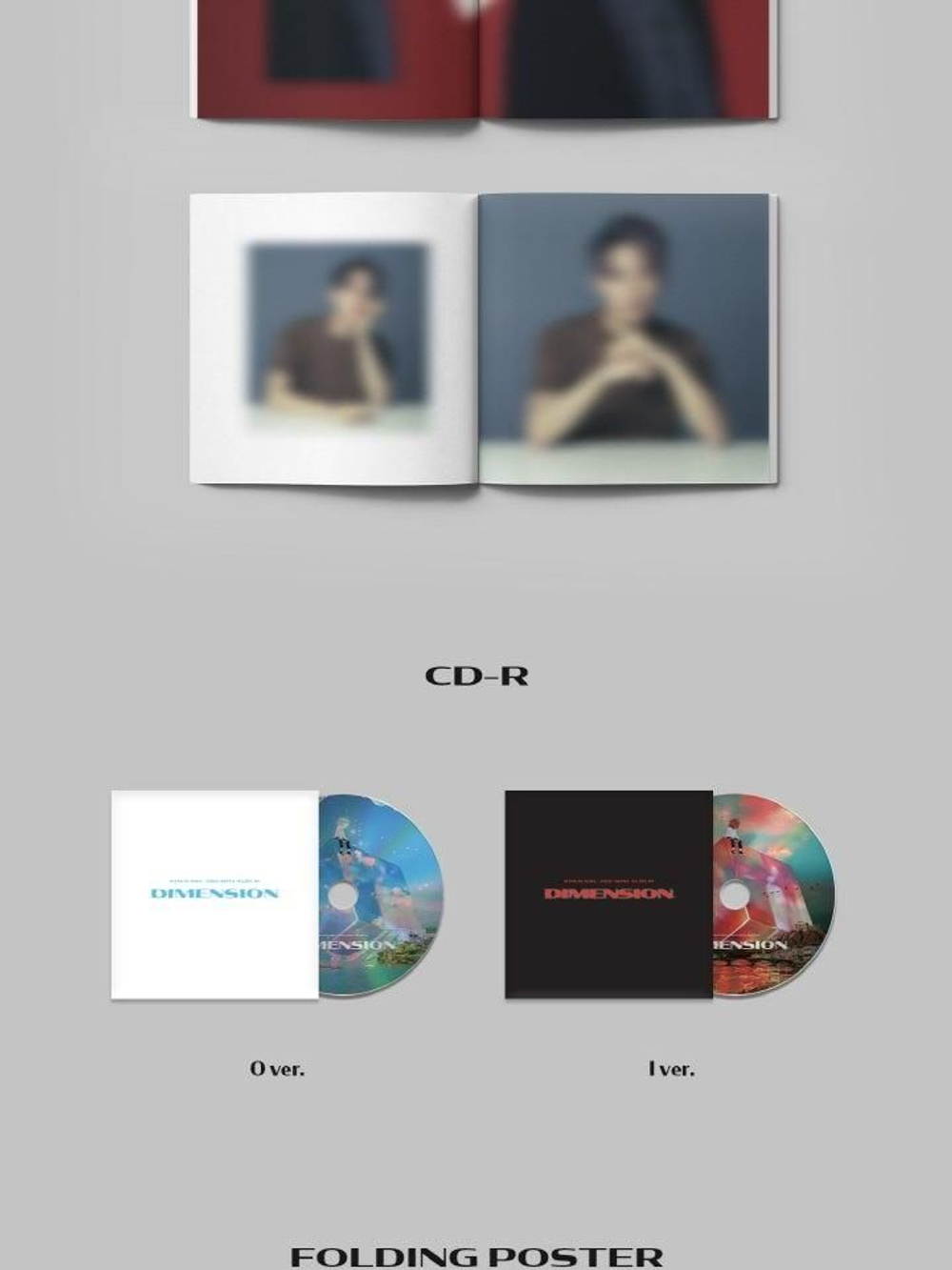 Альбом KIM JUN SU - DIMENSION 3rd Mini Album 2 Version SET