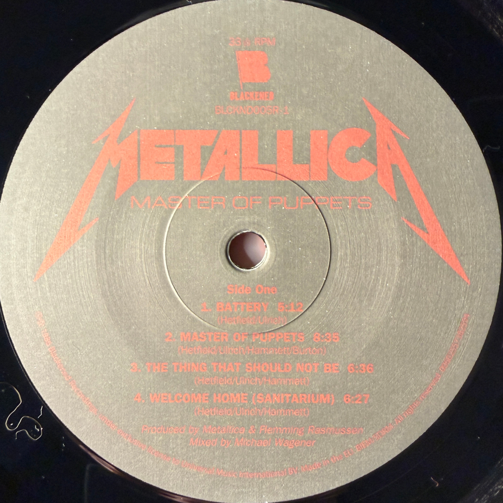 Metallica ‎– Master Of Puppets (Германия 2017г.)