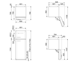 Холодильник Smeg FAB30RPB5