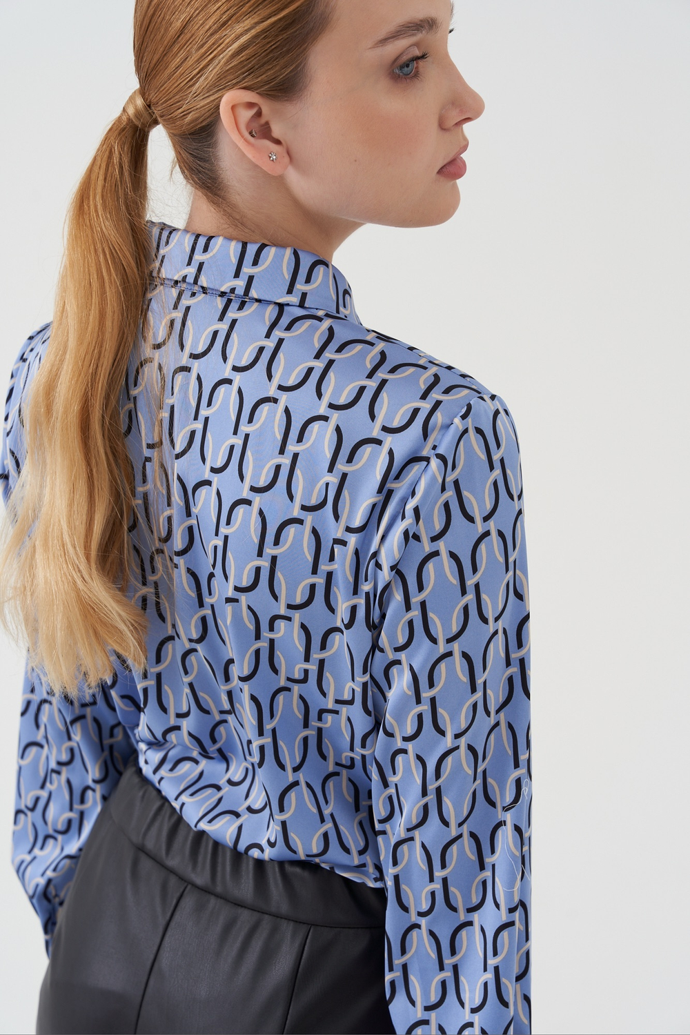 Блуза с геометрическим принтом Тамбовчанка