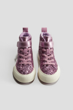 Блестящие кроссовки hi-top