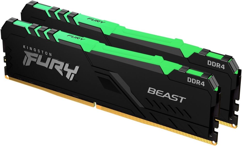 Оперативная память Kingston Fury Beast RGB KF436C18BBAK2/64 2x32GB Оперативная память Kingston Fury Beast RGB KF436C18BBAK2/64 2x32GB