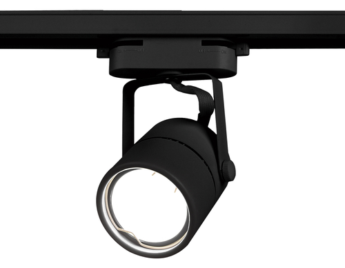 Трековый однофазный светильник со сменной лампой GL5102 BK черный GU10 max 12W