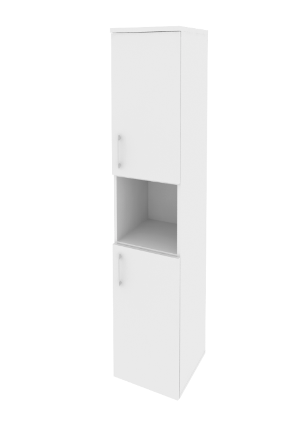 Шкаф-пенал с 2 комплектами дверей и нишей Onix