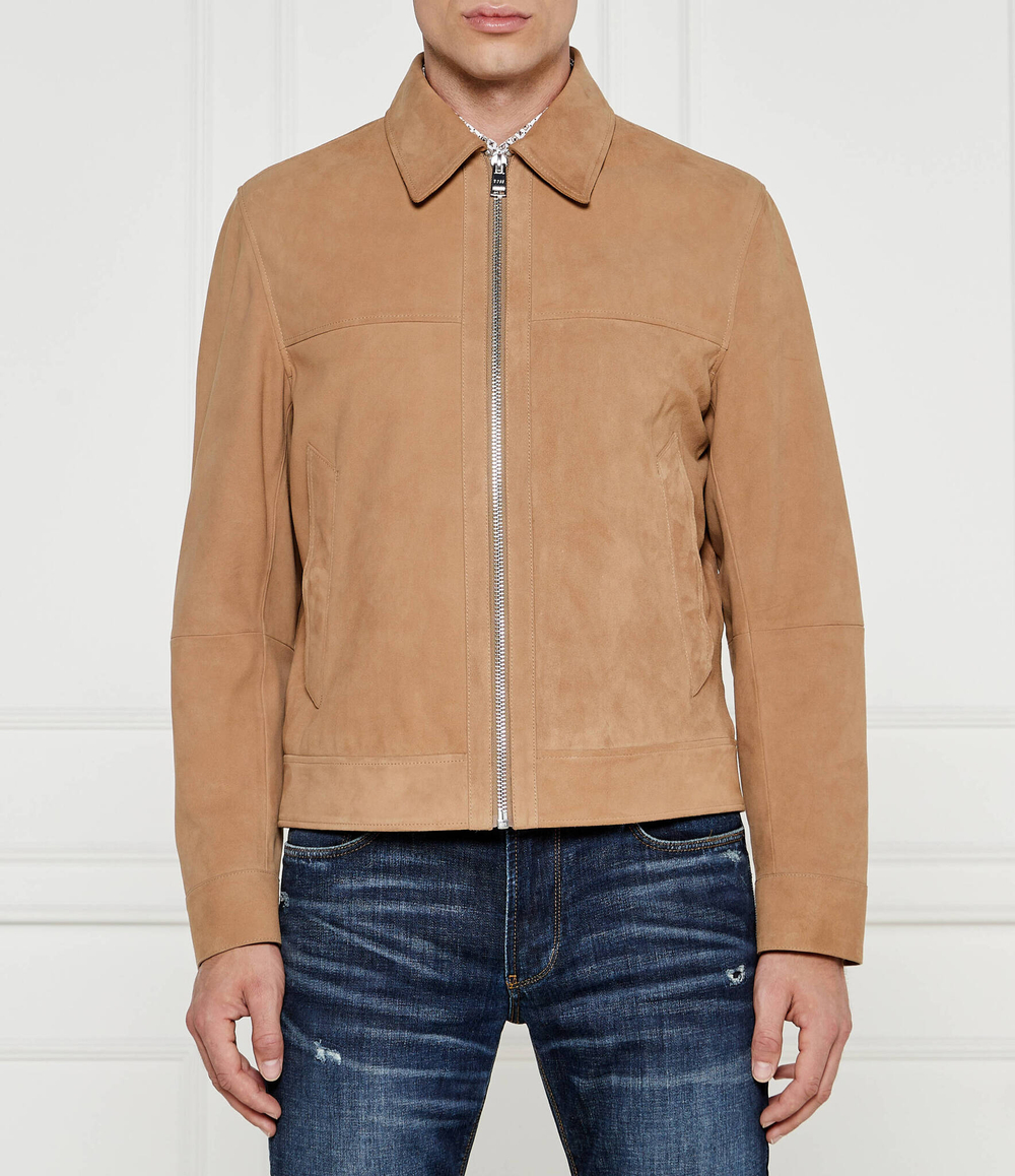 Кожаная куртка malbano4 BOSS BLACK - бежевый(50510178)