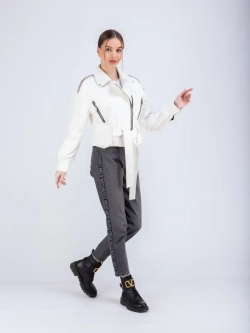 Косуха кожаная куртка женская Турция