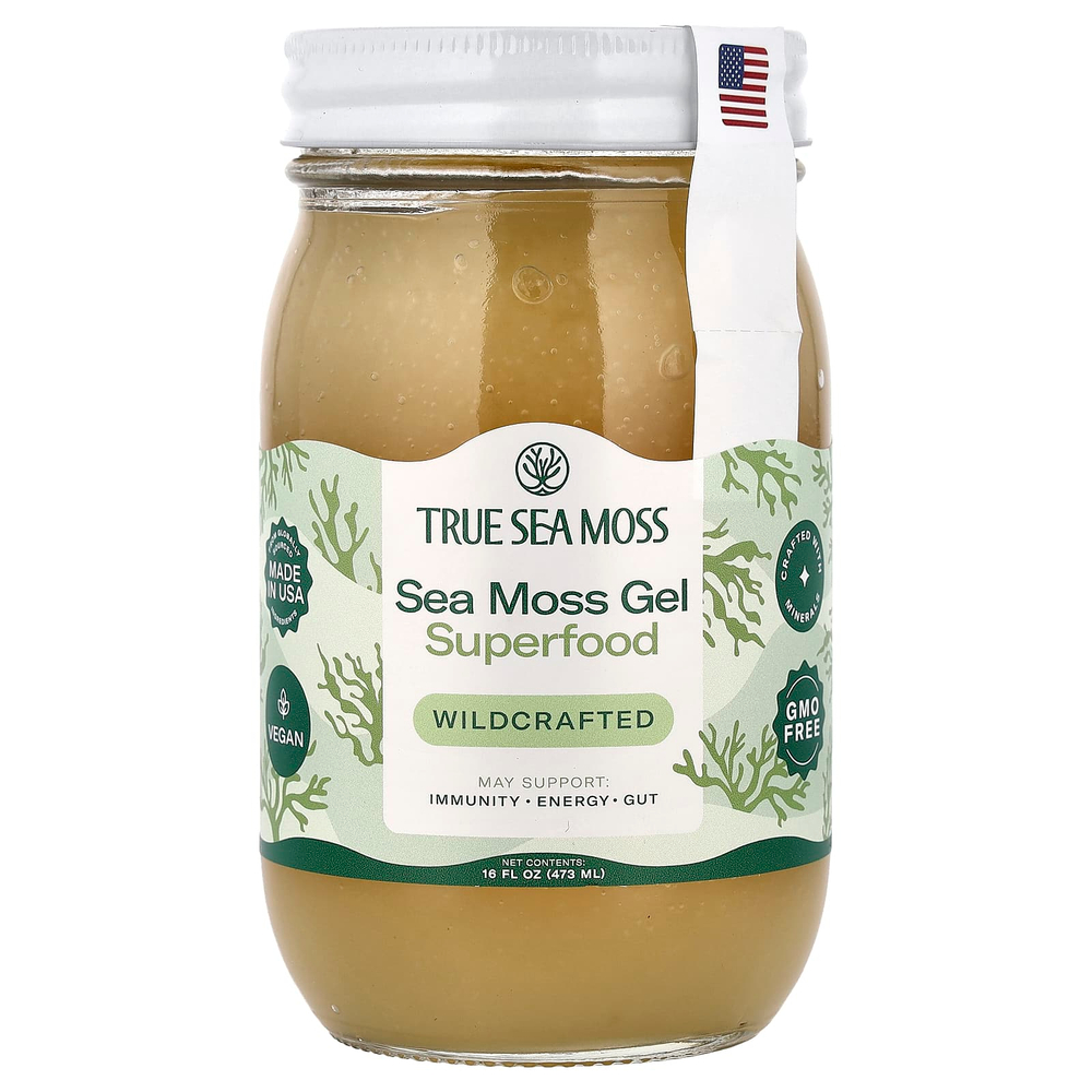 True Sea Moss, гель с дикорастущим морским мхом, 473 мл (16 жидк. унций)