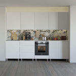 Кухня Севилья 260 см со столешницей (8 модулей), белый ЛДСП