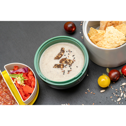 Ланч-бокс meals, 800 мл, светло-серый/зеленый