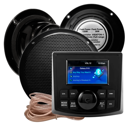 Комплект влагостойкой акустики для бани, сауны и хамама - AQUA Music DB001 VISATON Черный 3