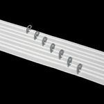 Шторная лента Oz-Is арт. 4381 РA, коэф сборки нет (ручная складка), цвет белый (ширина 90 mm)