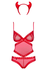 Костюм чертовки Infernita (Размер: S-M) (Цвет: красный)