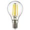 Лампа светодиодная филаментная Lightstar LED Filament E14 6W 3000K грушая прозрачная 933802