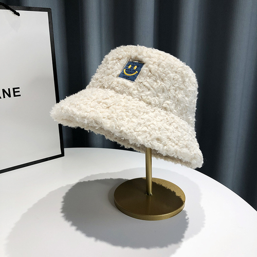 Плюшевая панама "Smile Fluff", белая