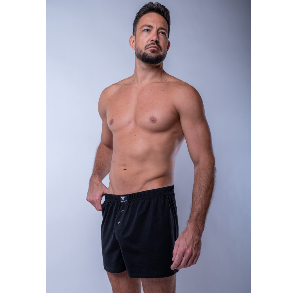 Мужские трусы-шорты боксеры черные MR. BIG MB208 black