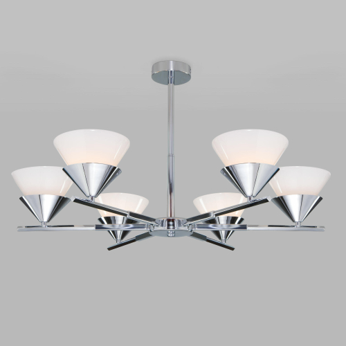 Потолочная люстра с плафонами 70138/6 хром