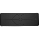 Коврик для йоги 6 мм 183*61 см «Шамбола» с лазерной гравировкой (ТРЕ), черный